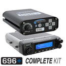 Rugged Radios Can-Am Mav X3 Comp Comm Kit w/ BT 2-Way Radio 696 PLUS / M1 VHF Bus Band / Dash Mount