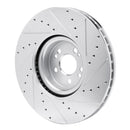 R1 20-25 Mercedes-Benz GLE350 Front & Rear Drilled & Slotted Silver Brake Rotor Set