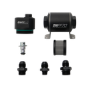 DeatschWerks DWFFR-X 70mm Billet Fuel Filter Regulator - 10 Micron with 8AN Fittings