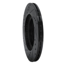 R1 06-15 Mazda MX-5 Miata Front Right Drilled & Slotted Black Brake Rotor