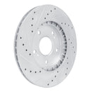 R1 91-96 Acura NSX Rear Right Drilled & Slotted Silver Brake Rotor