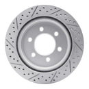 R1 18-21 Ford Expedition Rear Right Drilled & Slotted Geo-Carbon Rotor