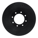 R1 12-21 Nissan NV1500 Front Right Drilled & Slotted Black Brake Rotor