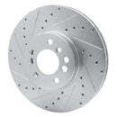 R1 00-06 BMW X5 Front Drilled & Slotted Silver Brake Rotor Set