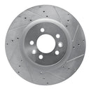 R1 06-16 Land Rover Range Rover Sport Front & Rear Drilled & Slotted Silver Brake Rotor Set