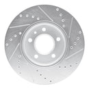 R1 11-25 Buick Encore GX Front Right Drilled & Slotted Silver Brake Rotor