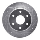 R1 99-07 Chevrolet Astro Rear Drilled & Slotted Silver Brake Rotor Set