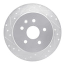 R1 98-10 Lexus GS400 Front & Rear Drilled & Slotted Silver Brake Rotor Set