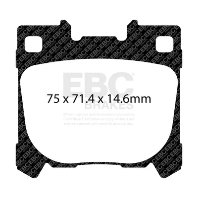 EBC 2022+ Toyota GR Yaris Bluestuff Rear Brake Pads