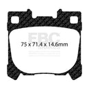 EBC 2022+ Toyota GR Yaris Yellowstuff Rear Brake Pads