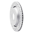 R1 03-11 Cadillac Bls (Mexico) Rear Left Drilled & Slotted Geo-Carbon Rotor