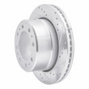 R1 09-24 Dodge Ram 4000 Front & Rear Drilled & Slotted Silver Brake Rotor Set
