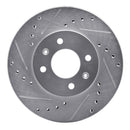 R1 12-25 Dodge Attitude (Mexico) Front Left Drilled & Slotted Silver Brake Rotor