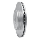 R1 88-92 Ford Probe Front Right Drilled & Slotted Silver Brake Rotor