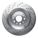R1 17-24 Maserati Levante Rear Drill & Slot Silver Rotors