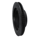R1 08-21 Lexus LX570 Front Right Drilled & Slotted Black Brake Rotor