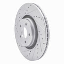 R1 14-19 Ford Focus Front Drilled & Slotted Silver Brake Rotor Set