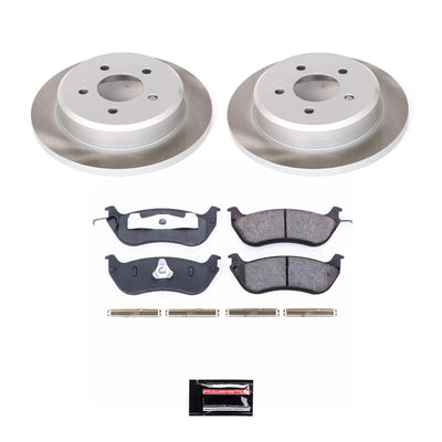 Power Stop 98-02 Ford Crown Victoria Front and Rear Semi-Coated Rotor Kit