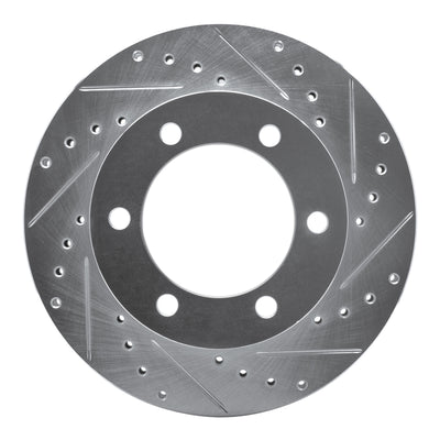 R1 95-04 Toyota 4Runner Front Right Drilled & Slotted Silver Brake Rotor