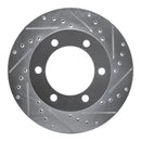 R1 95-04 Toyota 4Runner Front Right Drilled & Slotted Silver Brake Rotor