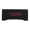 DS18 Single 10in Shallow Subwoofer and Enclosure 600 Watts RMS Downfiring Sealed Black Carpet