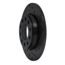 R1 01-03 Volkswagen EuroVan Front Right Drilled & Slotted Black Brake Rotor