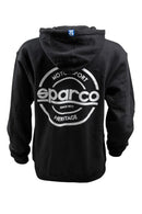 Sparco Sweatshirt Hooded S-Seal Blk Lrg