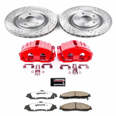 Power Stop 05-13 Chevrolet Corvette Front & Rear Z26 Street Warrior Brake Kit w/Calipers