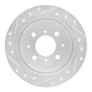 R1 90-01 Acura Integra Front & Rear Drilled & Slotted Silver Brake Rotor Set