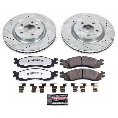 Power Stop 11-12 Ford Taurus Front & Rear Z36 Truck & Tow Brake Kit