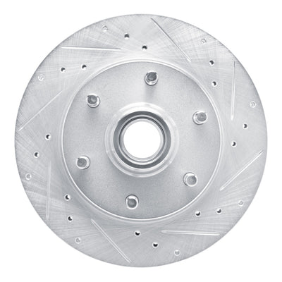 R1 88-96 Chevrolet C2500 Front Right Drilled & Slotted Silver Brake Rotor