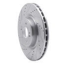 R1 18-22 Genesis G70 Front & Rear Drilled & Slotted Silver Brake Rotor Set