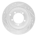 R1 91-99 Dodge Stealth Front & Rear Drilled & Slotted Silver Brake Rotor Set