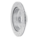 R1 2005-2012 Acura RL Rear Right Drilled & Slotted Silver Brake Rotor