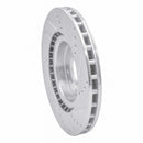 R1 03-08 Infiniti G35 Front Left Drilled & Slotted Silver Brake Rotor