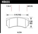 Hawk Alcon RC4498X600 Race DTC-70 Brake Pads