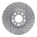 R1 13-23 Chrysler 200 Front Right Drilled & Slotted Geo-Carbon Rotor