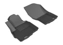 3D MAXpider 2011-2019 Mitsubishi Outlander Sport Kagu 1st & 2nd Row Floormats - Black