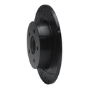 R1 13-18 Ford Escape Rear Right Drilled & Slotted Black Brake Rotor