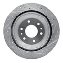 R1 02-09 Buick Rainier Front & Rear Drilled & Slotted Silver Brake Rotor Set