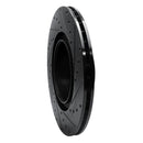 R1 12-20 BMW M240I Coupe & Convertible Rear Left Drilled & Slotted Black Brake Rotor