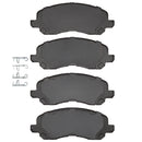 DFC 16-17 Jeep Patriot Front 4000 Hybridynamic Brake Pads