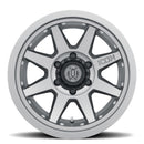 ICON Rebound Pro 17x8.5 / 5x5.5 / 0mm / 4.75in BS Titanium Wheel