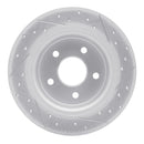 R1 13-18 Ford C-Max Rear Left Drilled & Slotted Geo-Carbon Rotor