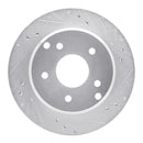 R1 84-87 Chevrolet Corvette Rear Right Drilled & Slotted Silver Brake Rotor