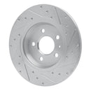 R1 08-25 Audi A5 Rear Drilled & Slotted Silver Brake Rotor Set