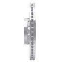 R1 00-03 Audi A8 Front Left Drilled & Slotted Silver Brake Rotor