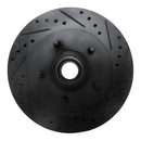 R1 97-00 Ford Expedition Front Right Drilled & Slotted Black Brake Rotor