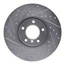 R1 07-21 BMW 320i Front Drilled & Slotted Silver Brake Rotor Set
