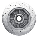 R1 1988-1996 Chevrolet C2500 Front Left Drilled & Slotted Silver Brake Rotor